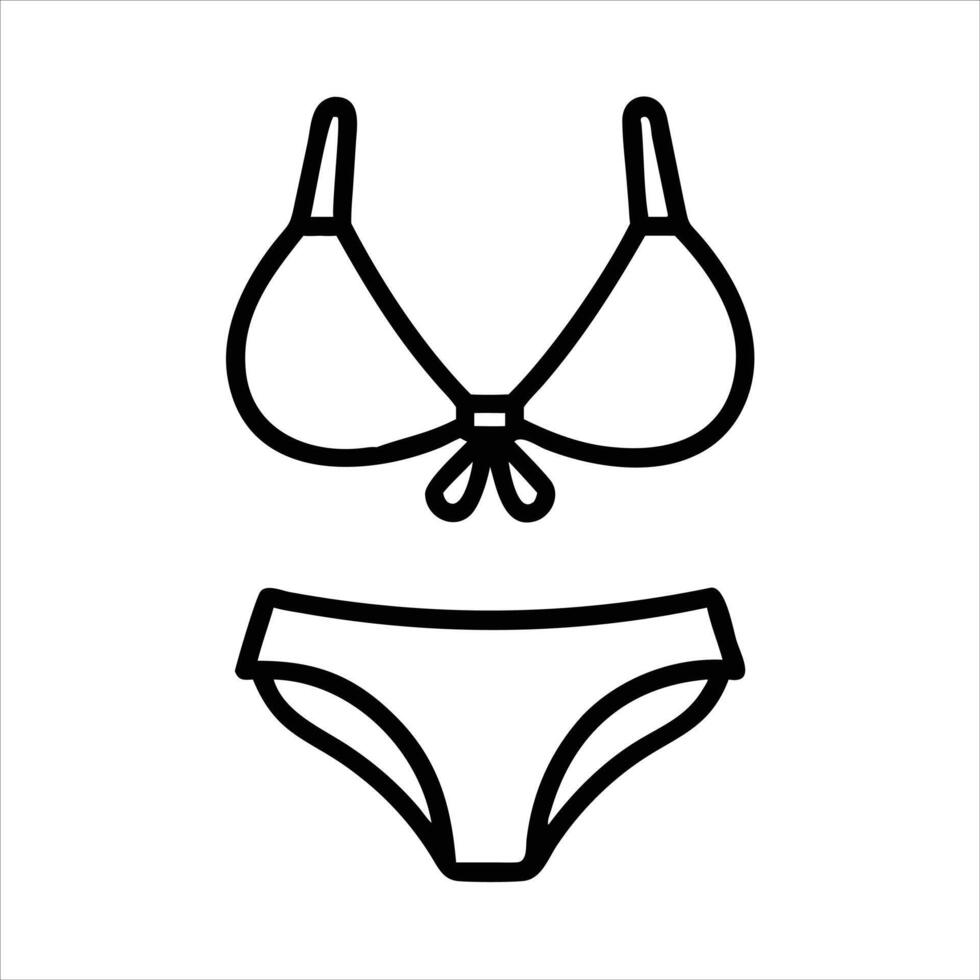 Bikini icon design vector