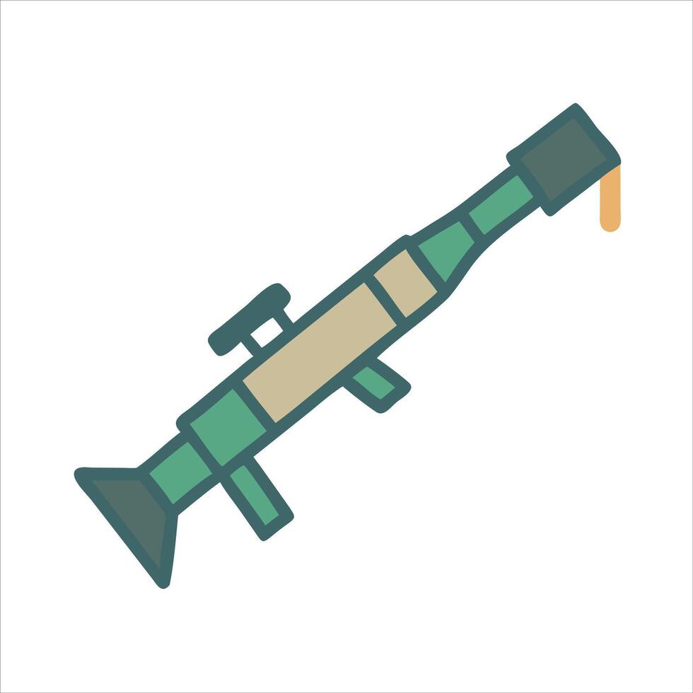 Flat gun design icon vector