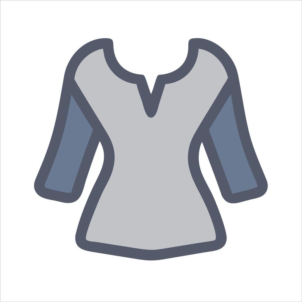 Flat blouse icon design vector