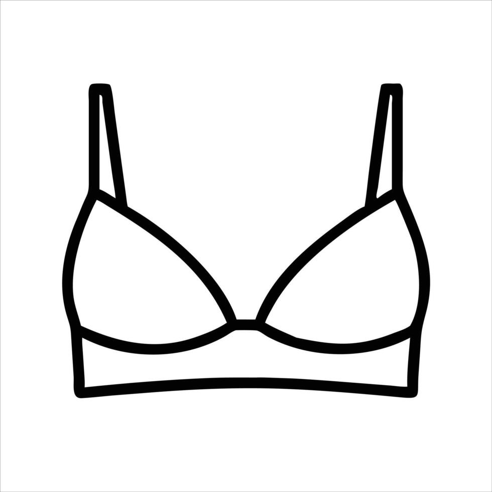 Stylish bra icon vector