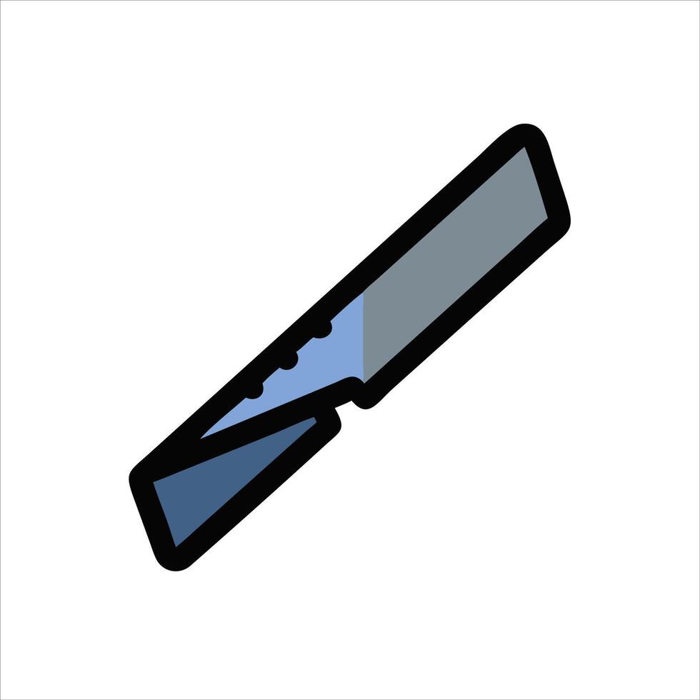 Sharp steel icon vector