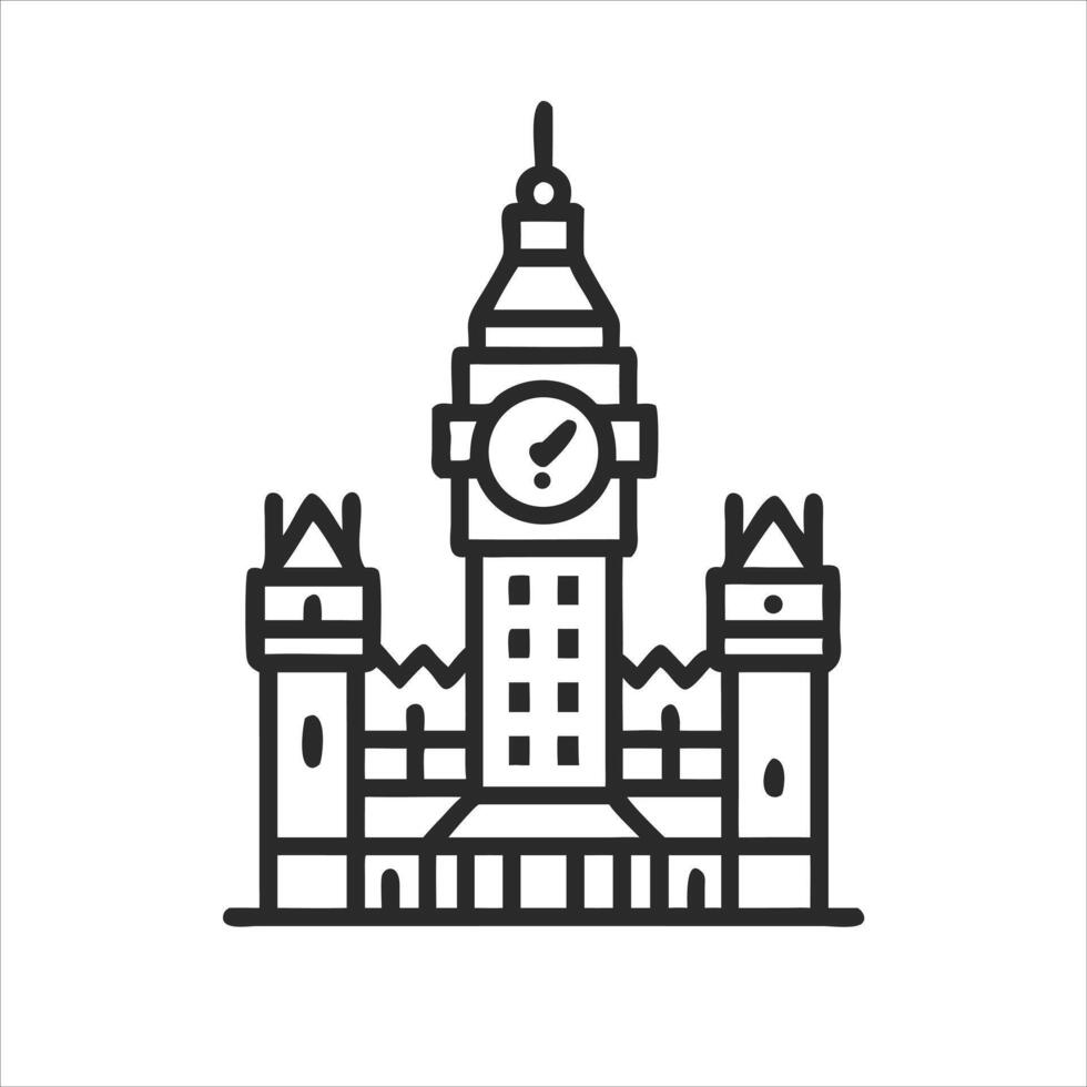 Black and white bargello icon vector
