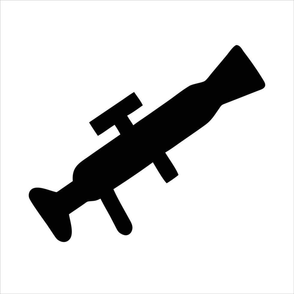Black and white gun icon vector