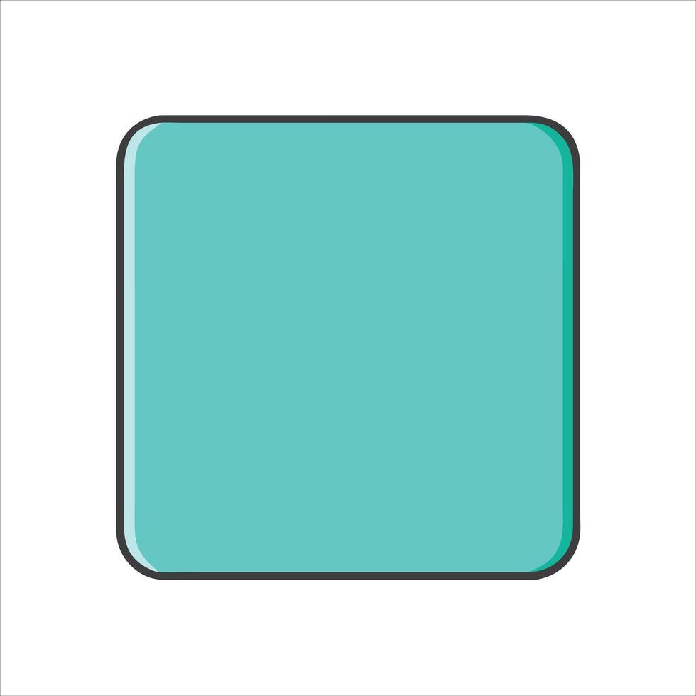 Blue square shape vector