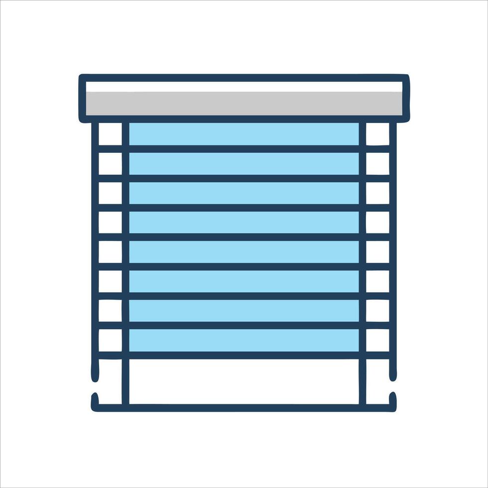 Window curtain icon vector