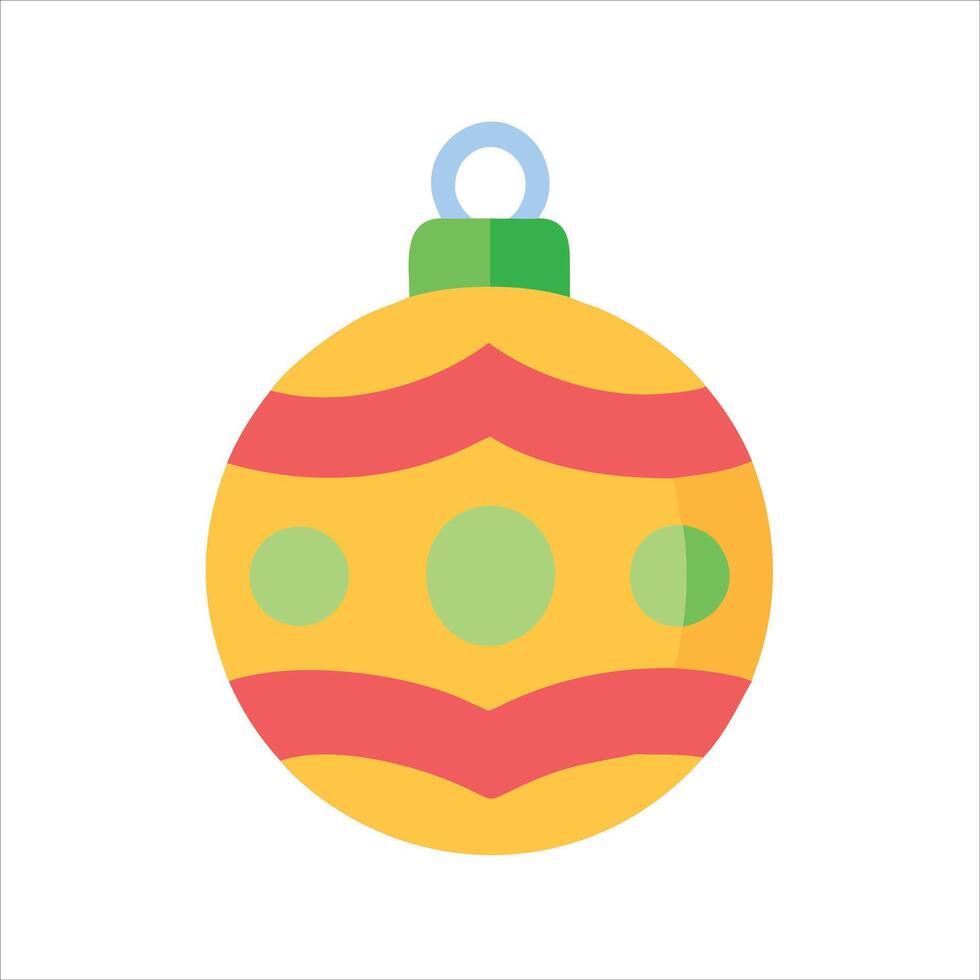 Flat bauble object icon design vector