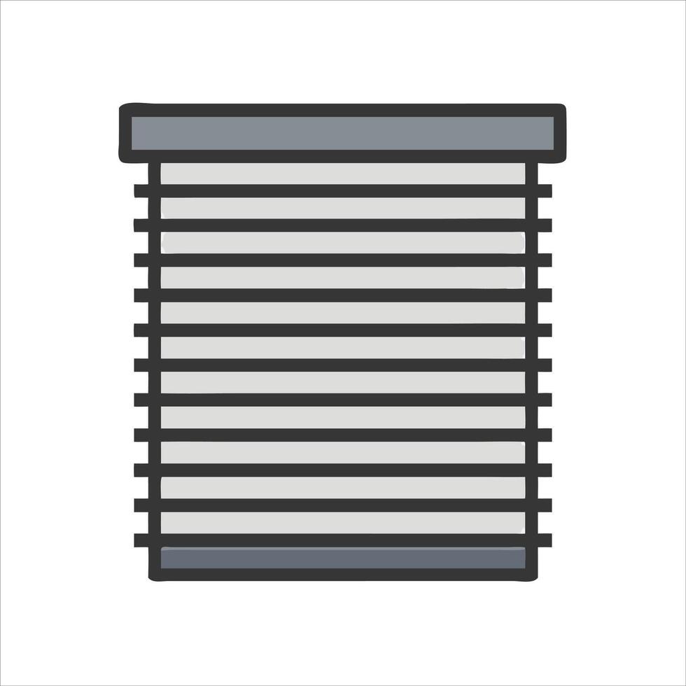 Flat window shutter icon design vector