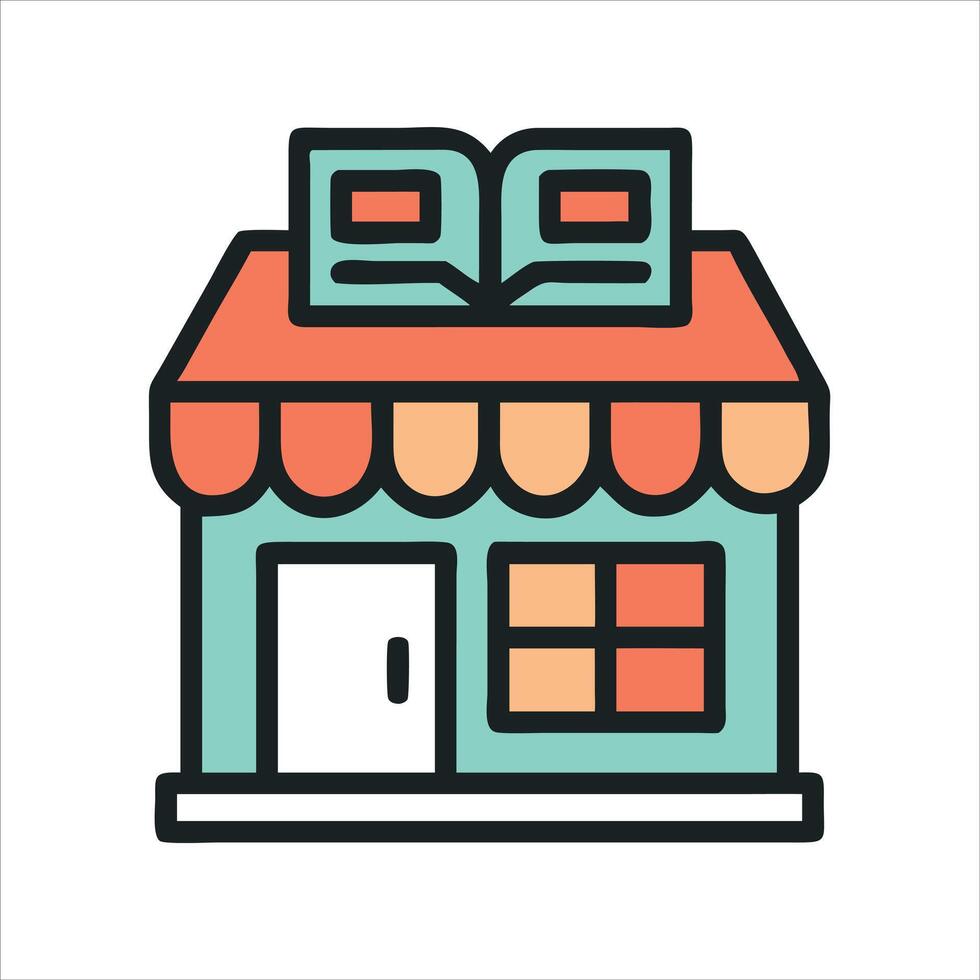 Flat shop icon design vector