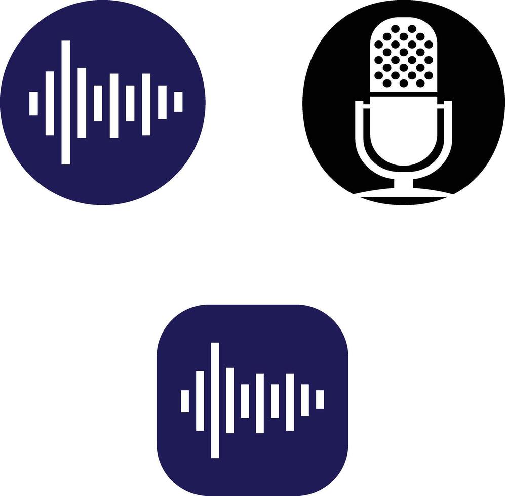 Sound and voice logo vector