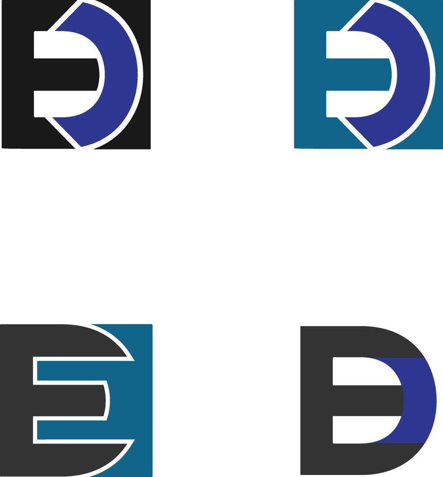 ED letter logo vector