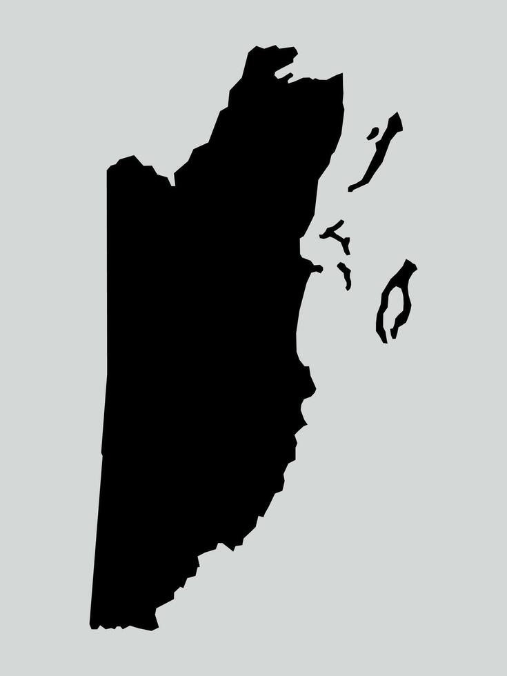 Belize map isolated on white background. Map of Belize illustration vector