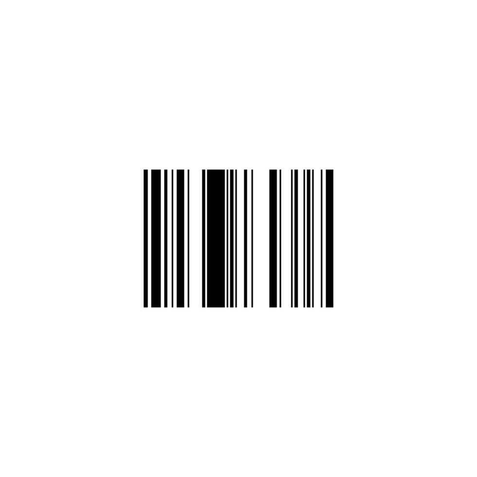 Sample barcode and product label icon. EPS 10 format, ideal for packaging design, retail, and inventory management graphics. vector