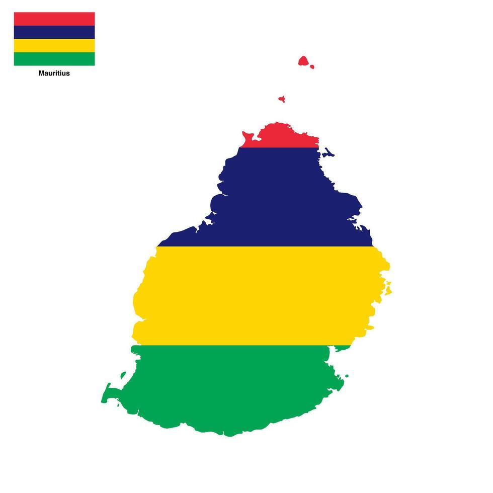 map of mauritius vector
