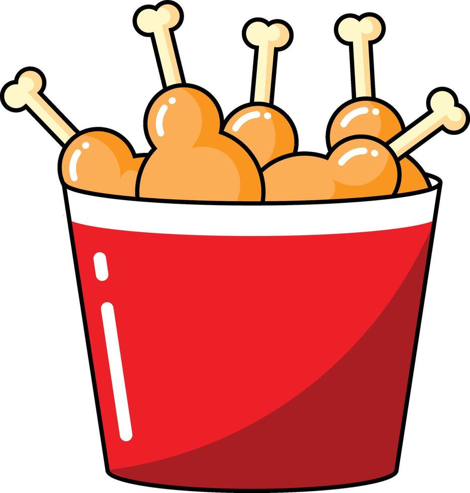 fried chicken vectors design