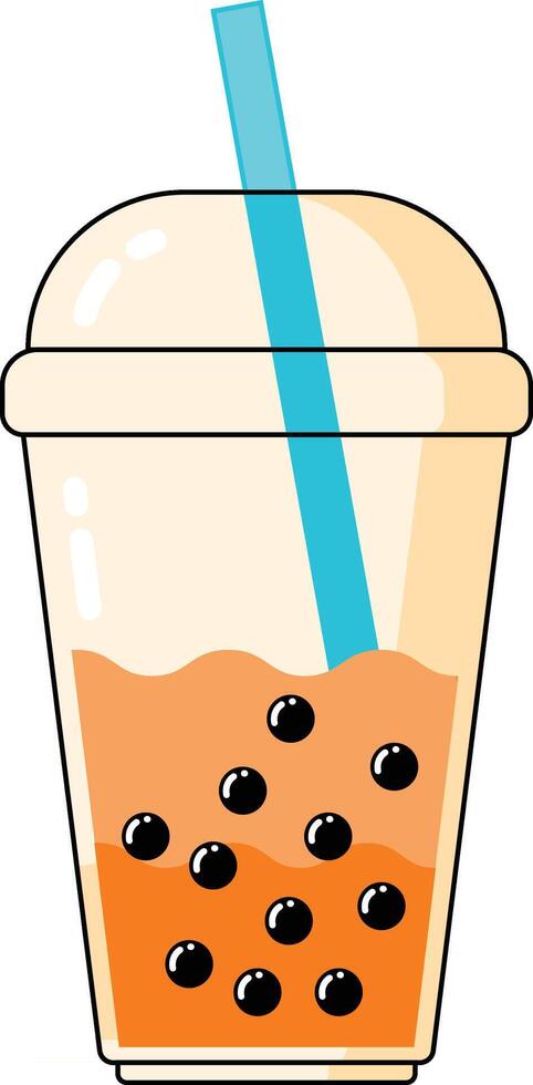 mango bubble drink vectors illustration