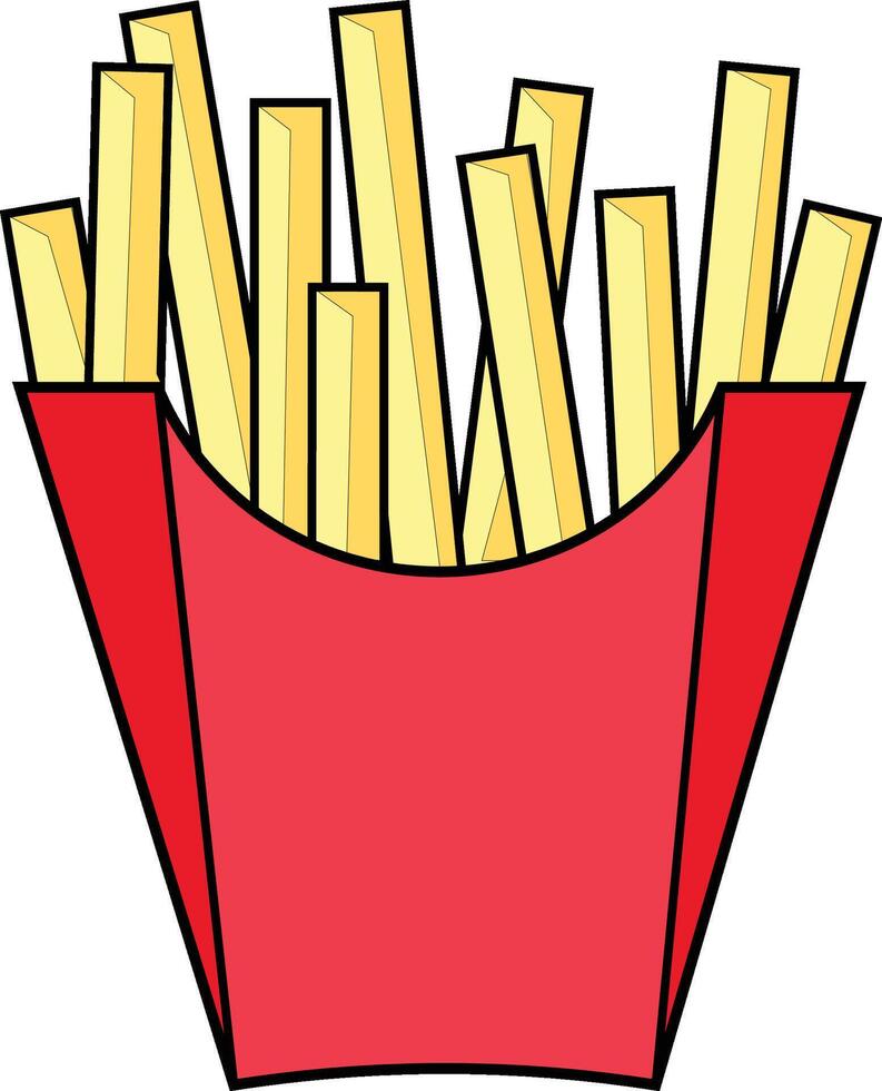 french fries vectors design