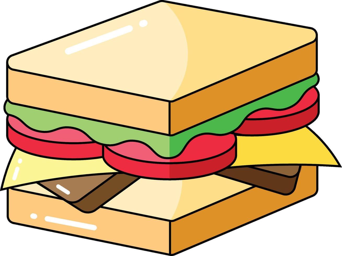 sandwich vectors illustration