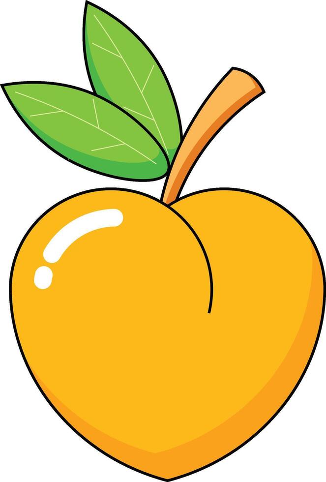 peach vectors illustration