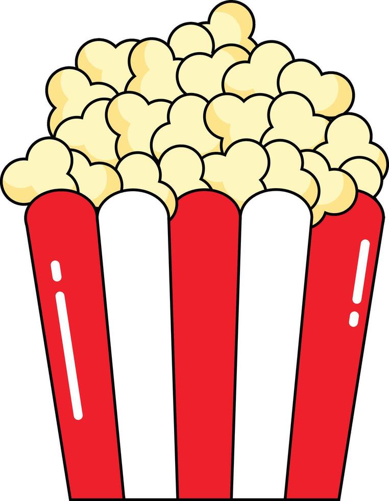 pop corn vectors illustration