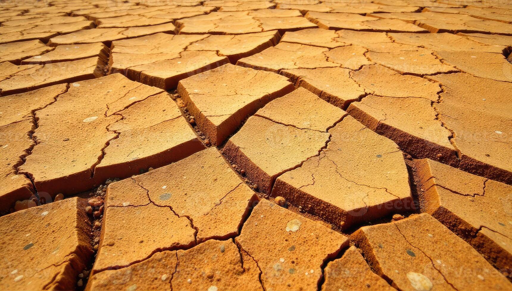A dry cracked desert with cracks in it photo