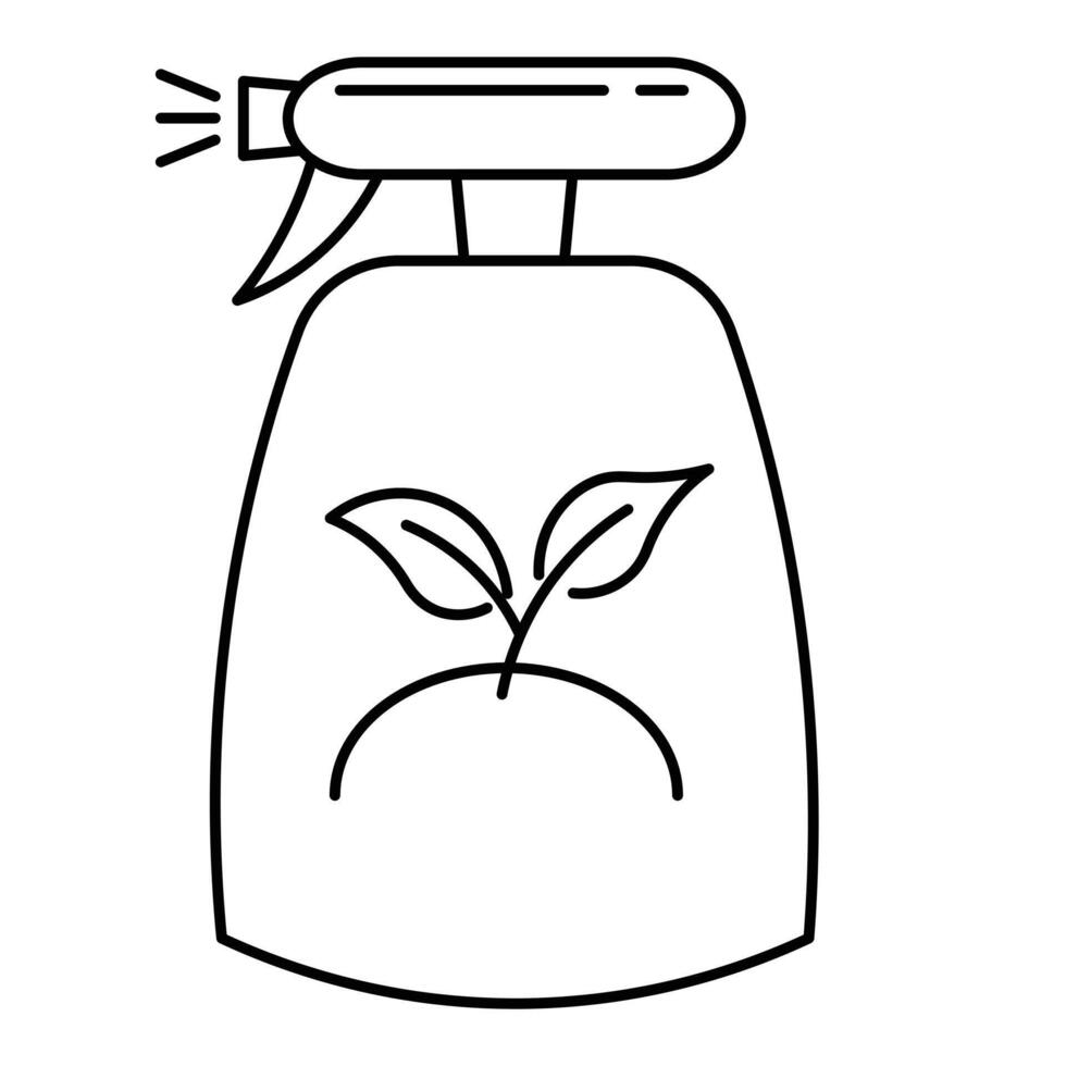 Plant sprayer gardening icon vector