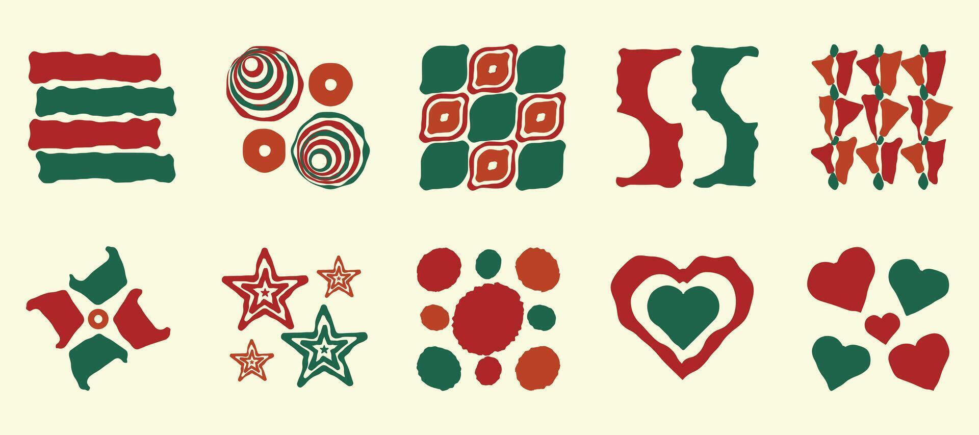 love stars triangle and abstract shapes collection. Abstract symbols set. elements. Geometric icons. Isolated modern signs vector