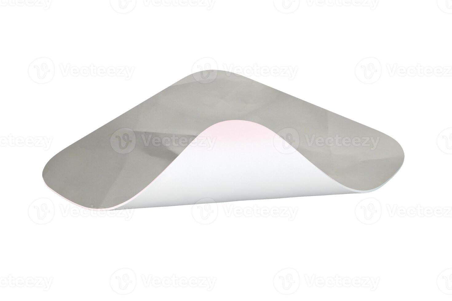 A white object with a curved shape photo