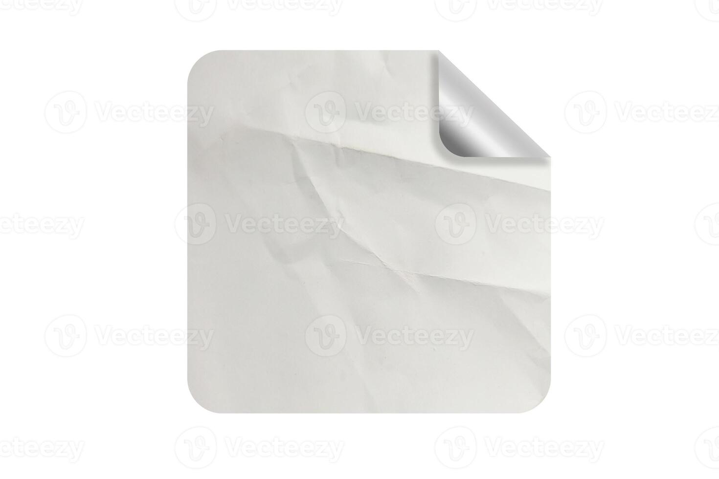 Blank Square Peel Glued Paper Sticker Tag Label Texture photo