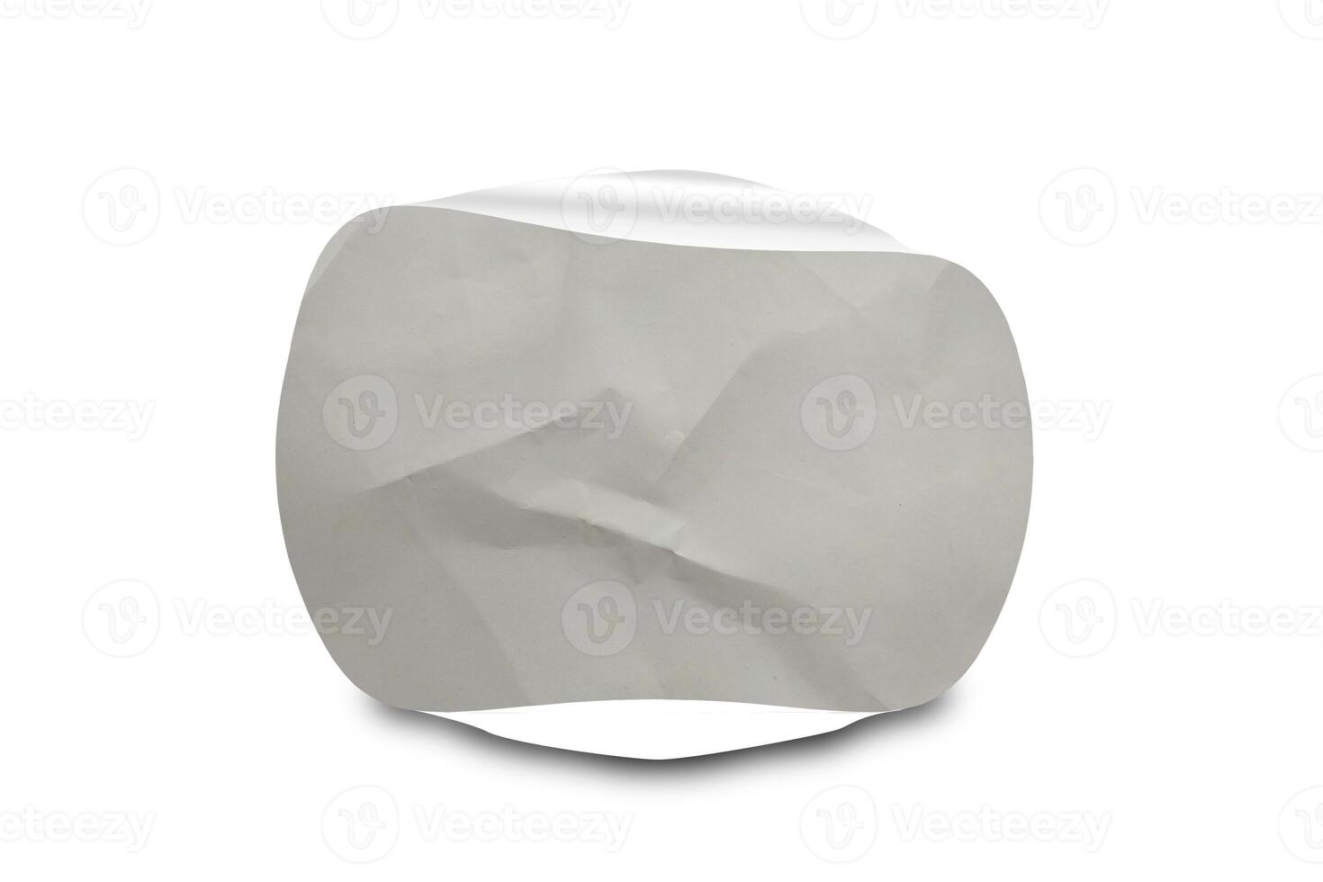 A white paper ball with a white background photo