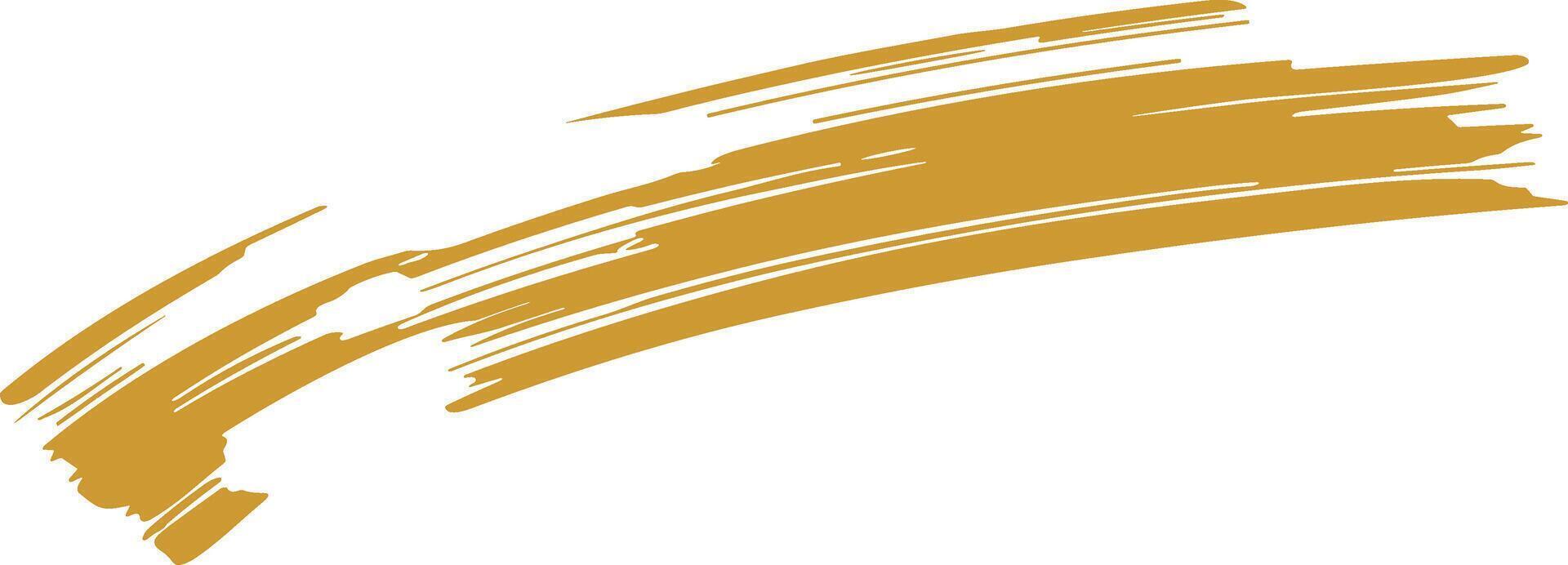 A wash of gold paint on a pure white field vector