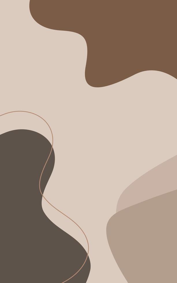 Simple Abstract Wave Design Brown Background vector