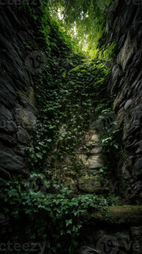The path through the ivy photo