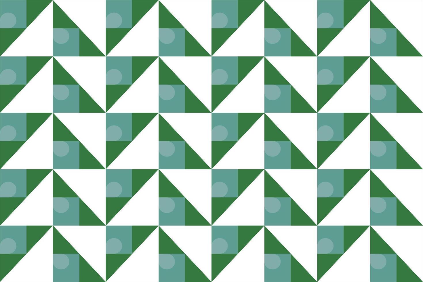 Minimalist Green Rotated Triangles Seamless Pattern Geometric Tile pattern Background vector