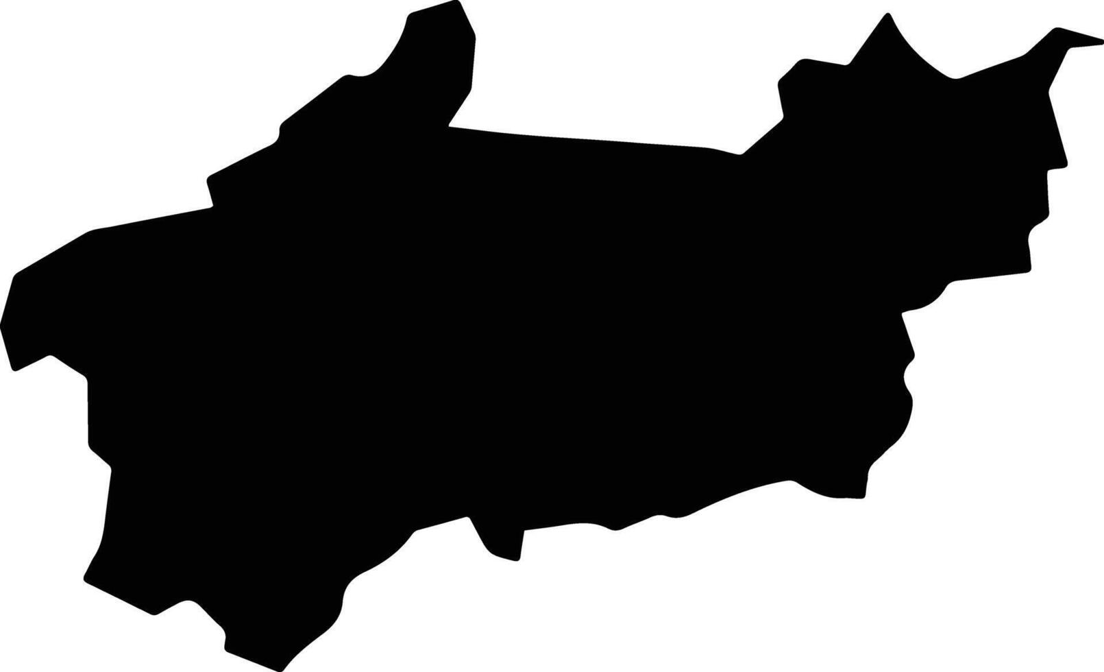 Governador Valadares Brazil silhouette map vector