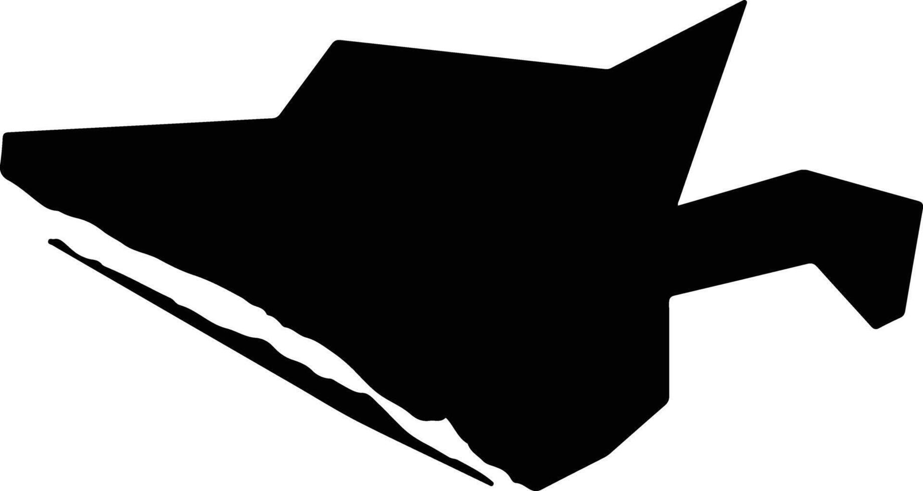 Goyang si South Korea silhouette map vector