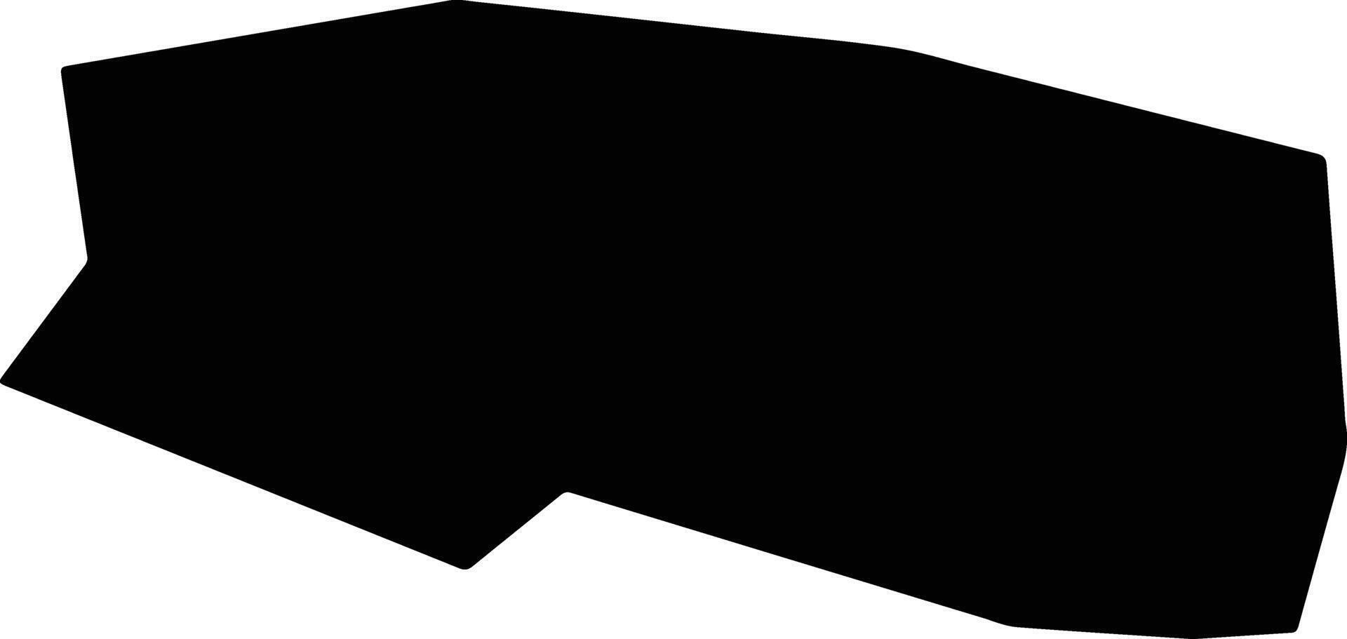 Goychay District Azerbaijan silhouette map vector