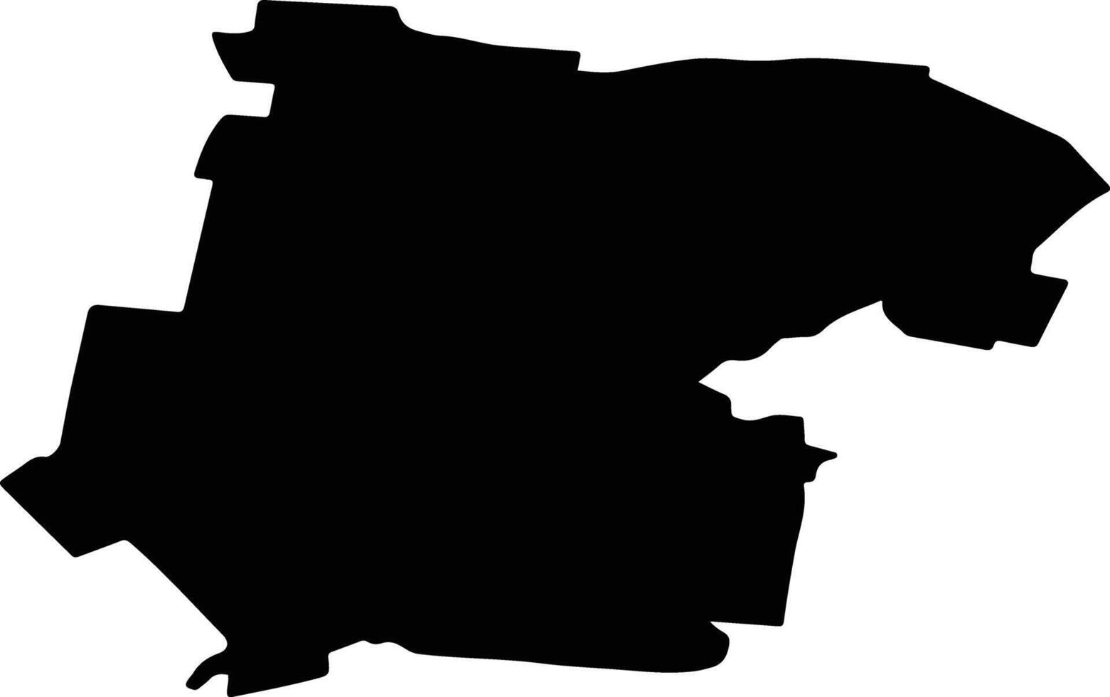 Grachyovsky District Russia silhouette map vector