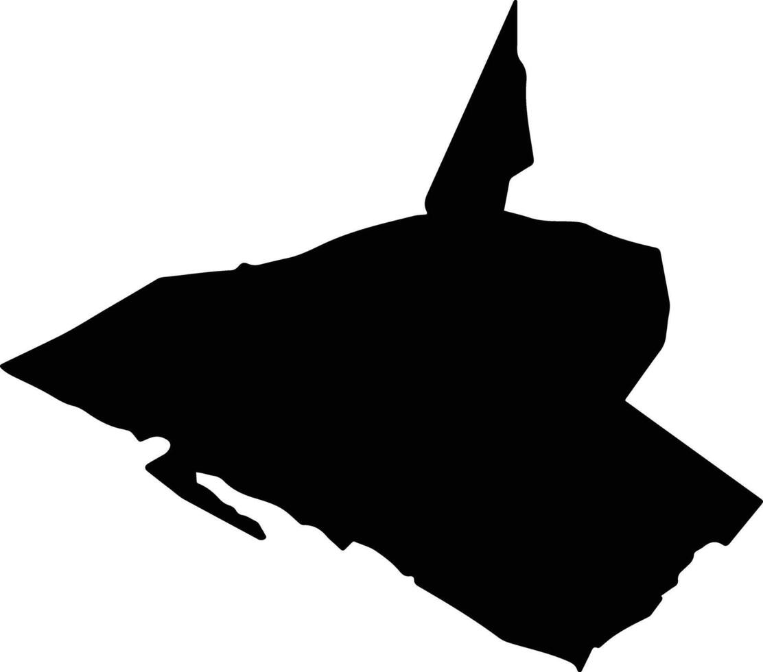 Grad Bakar Croatia silhouette map vector