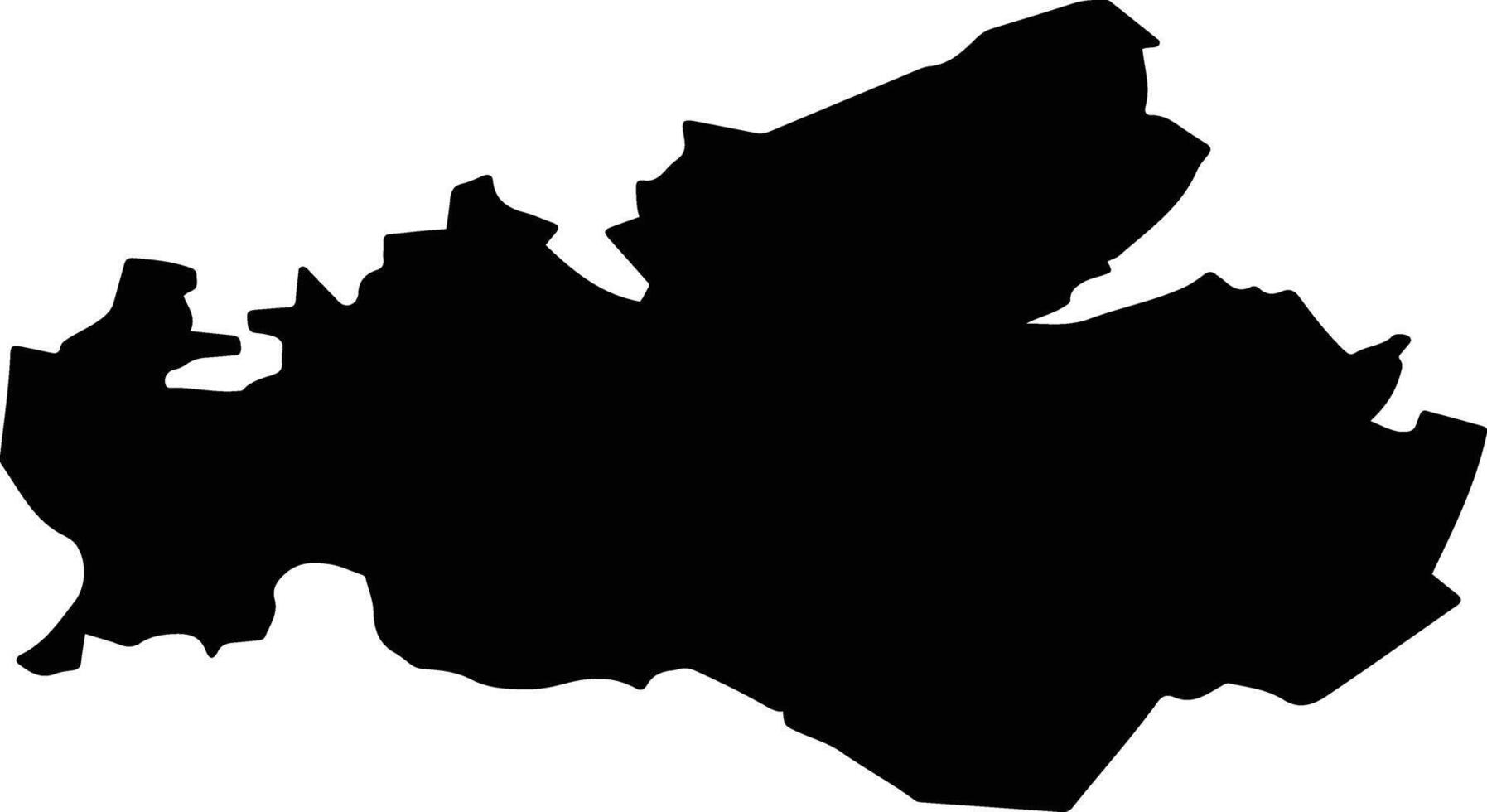 Grad Bjelovar Croatia silhouette map vector