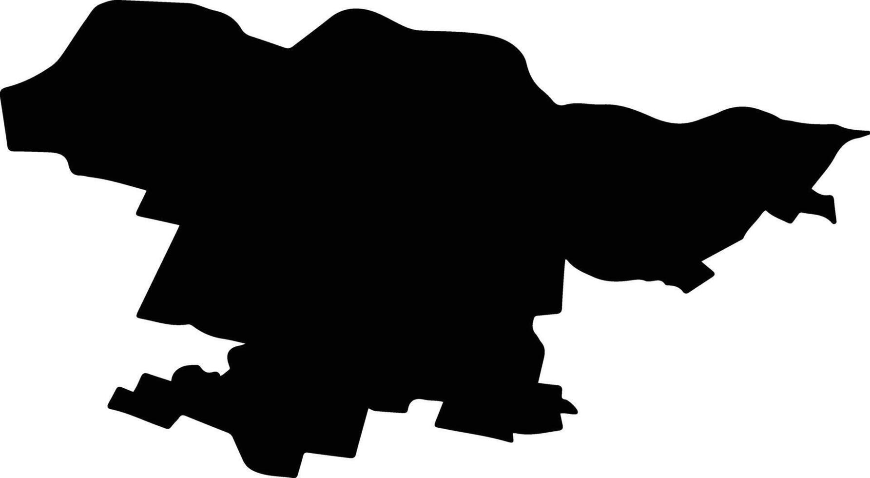 Grad Donji Miholjac Croatia silhouette map vector