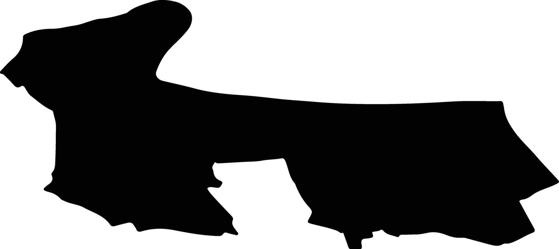 Grad Ilok Croatia silhouette map vector