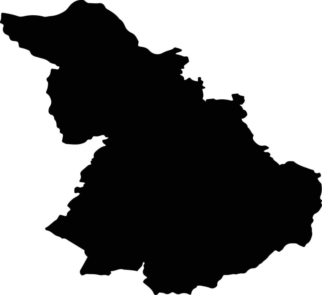 Grad Glina Croatia silhouette map vector
