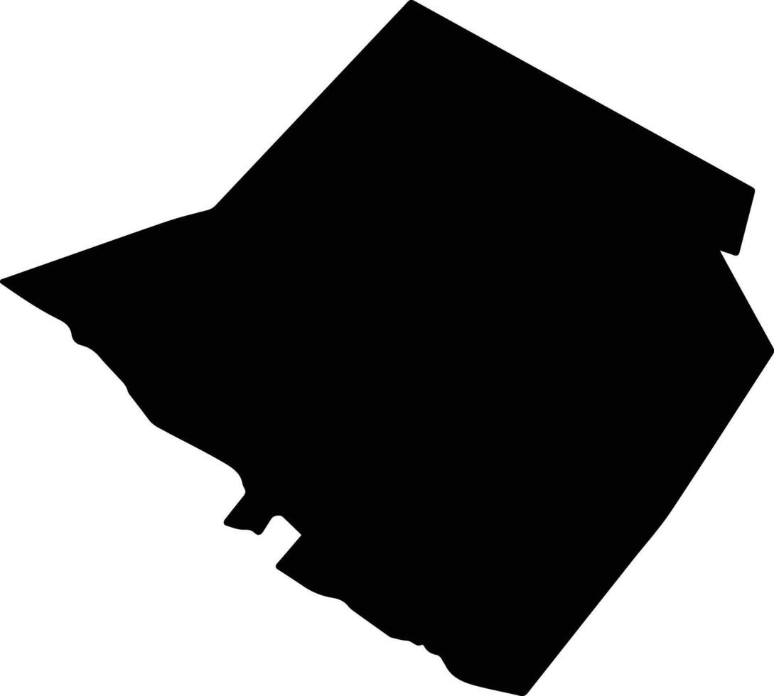 Grad Makarska Croatia silhouette map vector