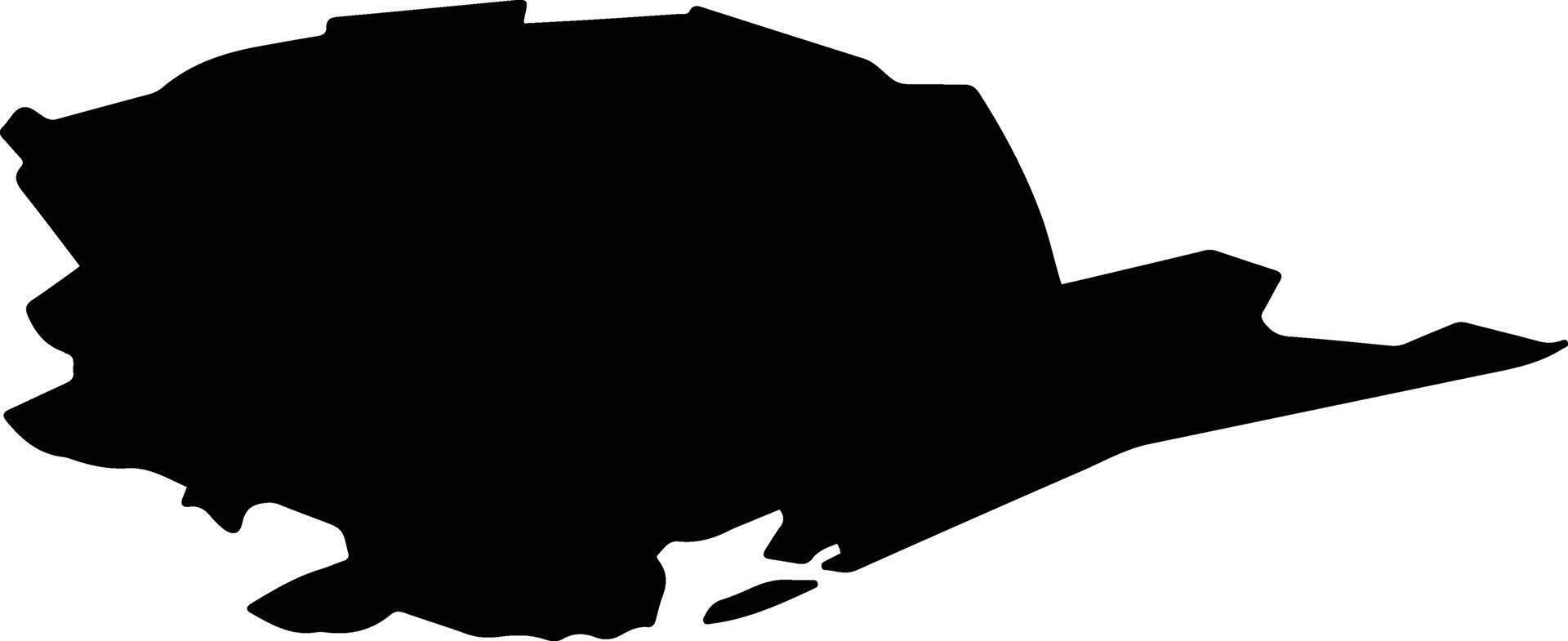 Grad Novigrad Croatia silhouette map vector