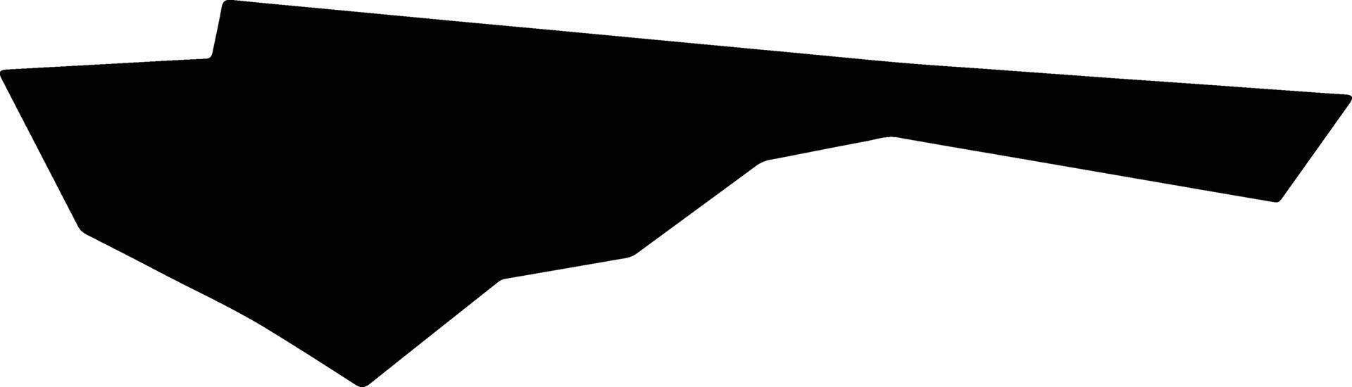 Hara Japan silhouette map vector