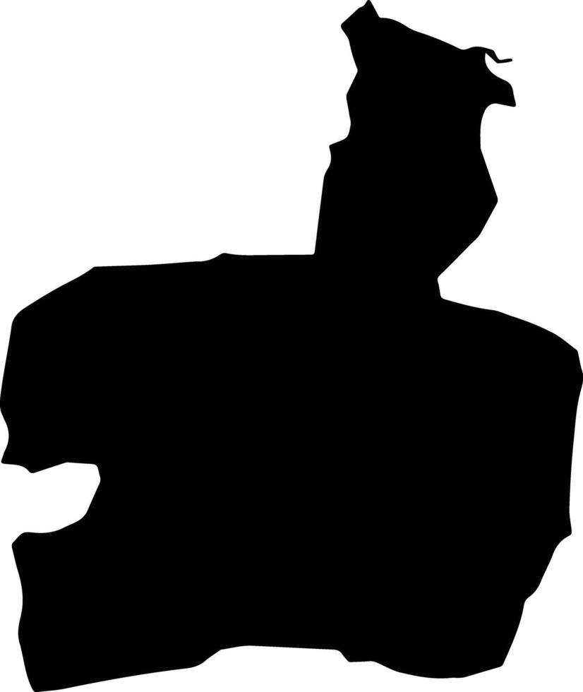 Harad Yemen silhouette map vector