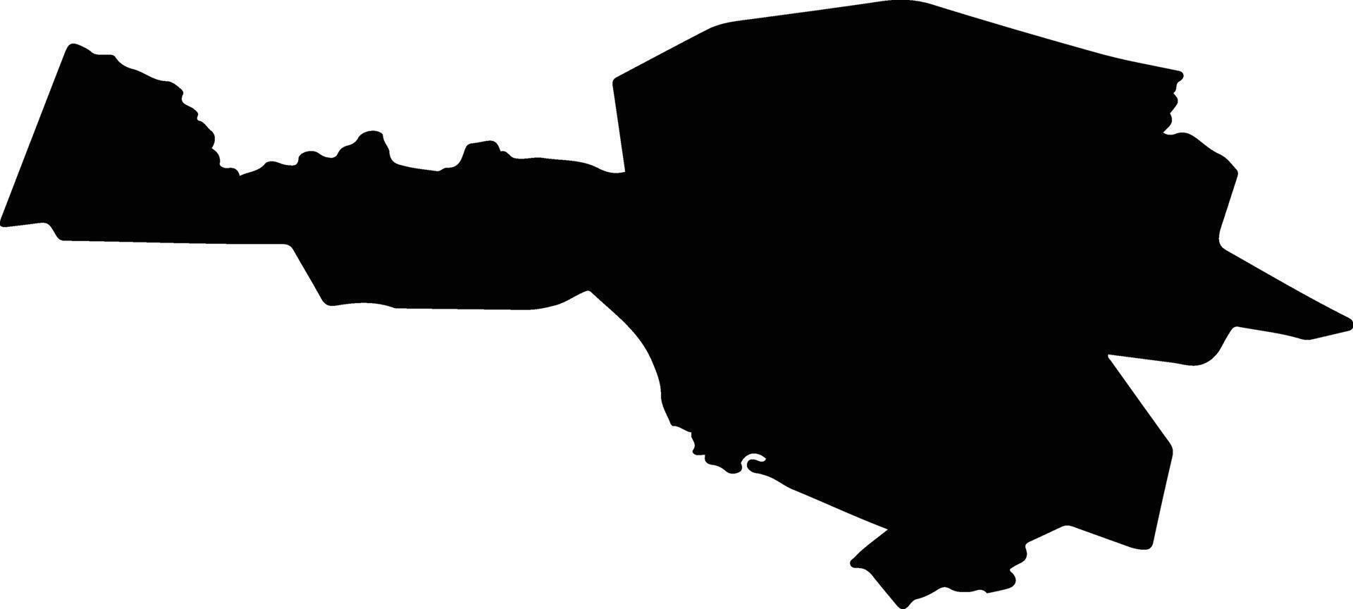 Hardenberg Netherlands silhouette map vector