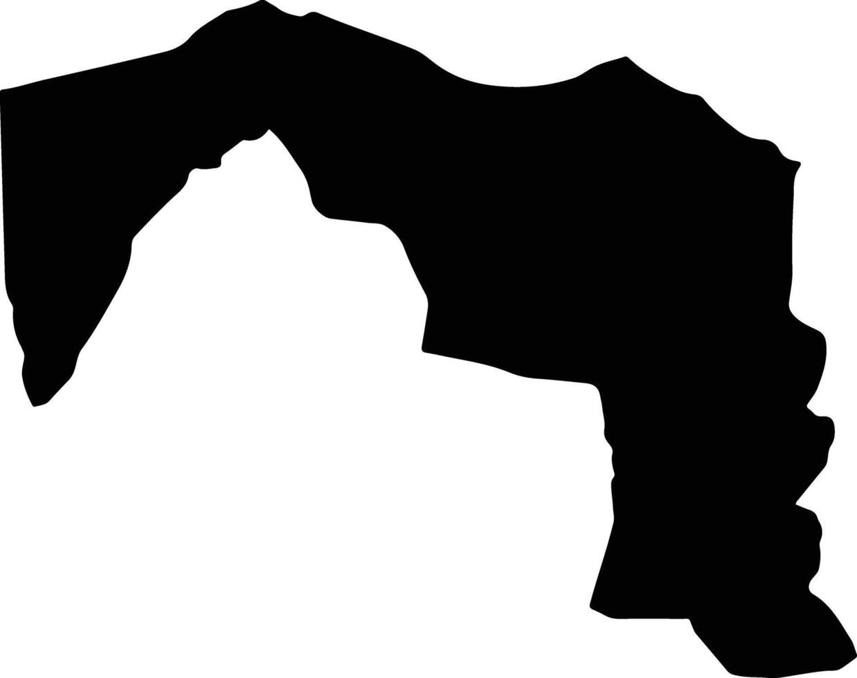 Harf Sufyan Yemen silhouette map vector