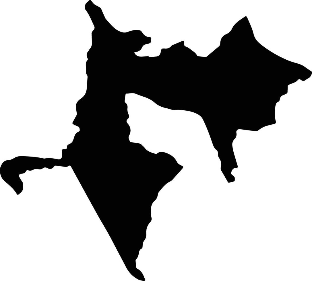 Harewood Jamaica silhouette map vector