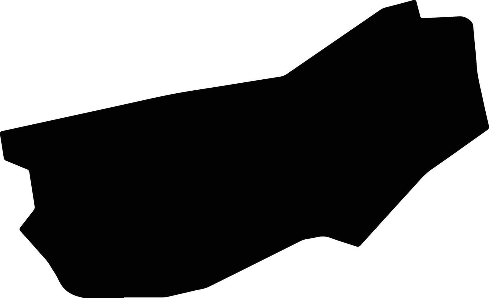 Harib Al Qaramish Yemen silhouette map vector